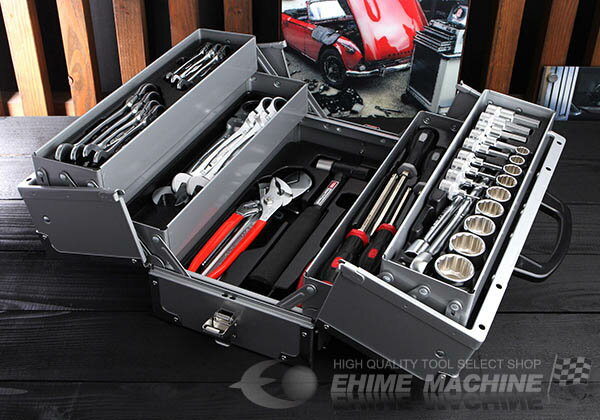 [メーカー直送品] TONE 整備用工具セット TSH430ツールセット 52点セット シルバー (TSH430SV)(4953488291810) トネ