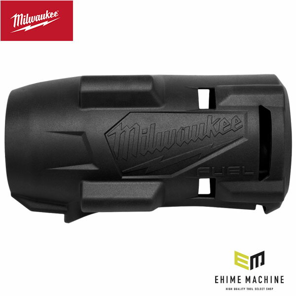 日本正規品 ミルウォーキー M18 FHIW2F12用 ラバーブート ブラック ギアハウジング保護カバー M18 FUEL 1/2インチ 1627Nm インパクトレンチ専用 (49…