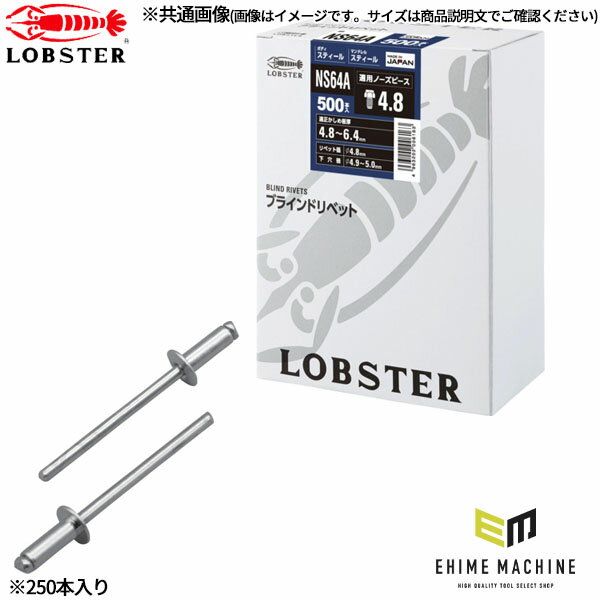 Rakuten - ロブテックス ブラインドリベット スティール/スティール 丸頭 8-6 250本入 NS86A (NS86A)(4963202006316) LOBSTER エビ