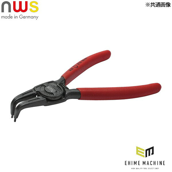 日本正規品 NWS 軸用スナップリングプライヤー 45°曲 対応径85-140mm 全長290mm (175-62-A41-SB)(4003758675298) エヌダブリューエス