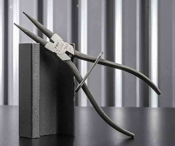 TOP HS-175LK ロック式スナップリングプライヤー 穴用 直爪 175mm 使用範囲19~65mm トップ工業 TOP工業