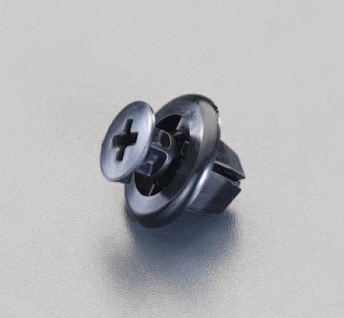 エスコ 1.0mm /φ9.0mm プッシュリベットクリップ(10個) EA527CP-121 ESCO 【ネコポス対応】
