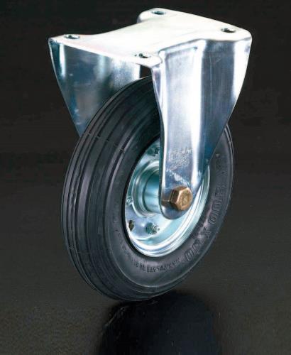 乐天商城 - エスコ 260mm キャスター(固定金具・空気入車輪) EA986HG-260 ESCO