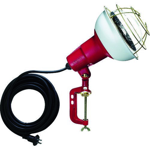 HATAYA（ハタヤ） 防雨型作業灯 リフレクターランプ500W 100V電線5m バイス付
