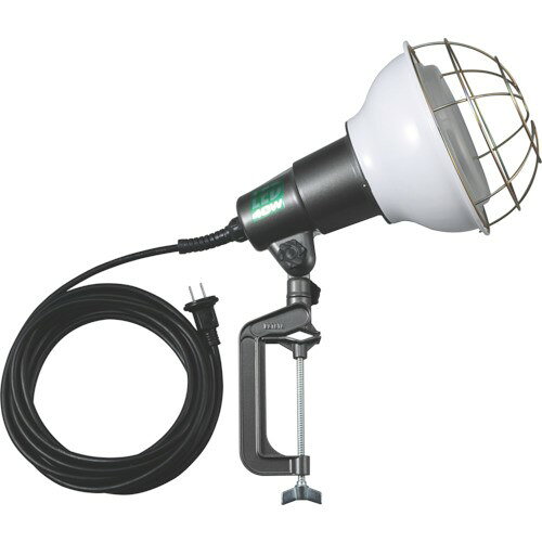 ●40W軽量LED電球仕様のエコノミータイプです。 ●40WのLED電球を使用しています。 ●明るさ(lm)：4700 ●コード長さ(m)：10 ●外径(mm)：φ215 ●消費電力(W)：40 ●長さ(mm)：330 ●球寿命(時間)：40000 ●電線仕様：VCT0.75m［［の2乗］］×2芯 ●最大口開き(mm)：100 ●標準消費電力料金：1.08円/h ●口金：E39 ●ビーム角：110度 ●電線種(mm［［の2乗］］)：VCT0.75 ●40WLED電球 ●4インチバイス付 ●屋外用 ●電線種：VCT0.75m［［M2］］×2芯 ●バイス最大口開き：100mm ●4インチバイス付 人気のカテゴリ 新商品 今月の特価品 オリジナル商品 ワケあり特価品