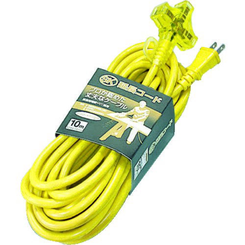 ●電源パイロットランプ付トリプルコンセント付です。 ●電気器具の延長電源として。 ●色：イエロー ●電線仕様長さ(m)：10 ●電線仕様太さ(［［MM2］］)：1.25 ●電線仕様芯数(C)：2 ●コンセント仕様定格：2P・15A・125V ●コンセント仕様形状：［［二相2］］ ●コンセント仕様個数：3 ●電線種：VCT 人気のカテゴリ 新商品 今月の特価品 オリジナル商品 ワケあり特価品