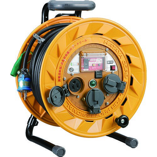 HATAYA（ハタヤ） BR型 単相100V型ブレーカーリール 30m 温度センサー・アースチェック付