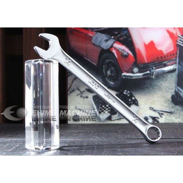 【ワケあり特価品】(状態A) KTC MS2-14-705 コンビネーションレンチ サイズ14mm 全長190mm 片目片口スパナ 京都機械工具