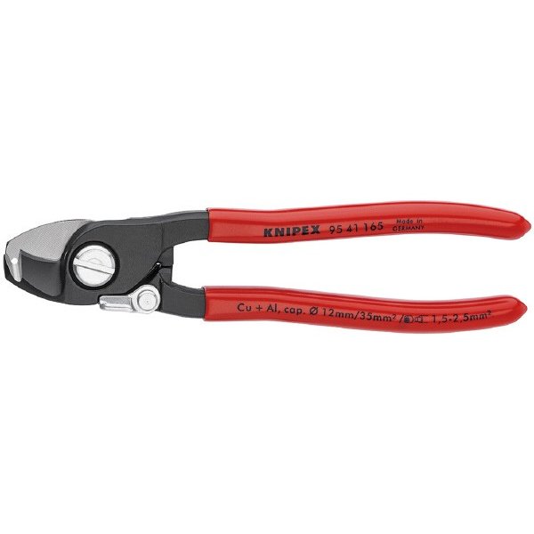 Pliers Other - 【5月の特価品】日本正規品 クニペックス ケーブルカッター(バネ付)ストリップ付 (9541-165)(4003773078609) 業務向け KNIPEX