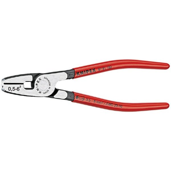 日本正規品 クニペックス エンドスリーブ用圧着ペンチ (9781-180)(4003773019794) 業務向け KNIPEX