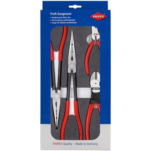 日本正規品 クニペックス プライヤーセット ウレタントレイ入リ (002001V16)(4003773081593) 業務向け KNIPEX