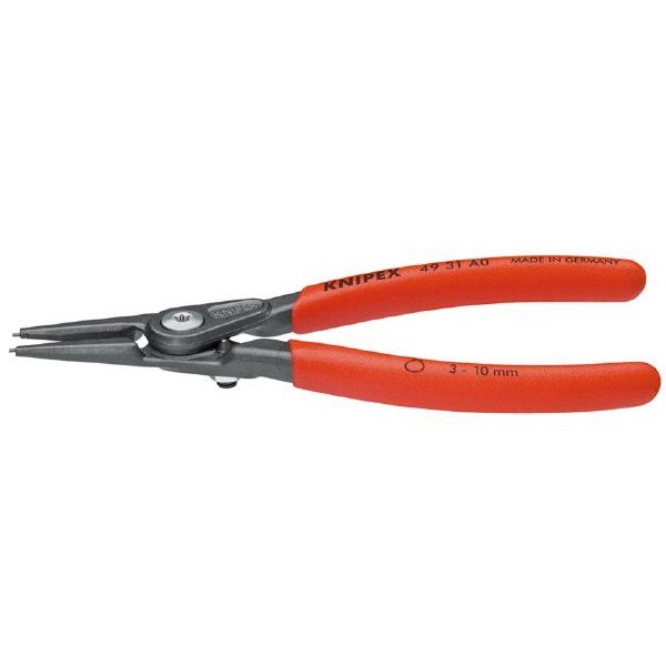 日本正規品 クニペックス 軸用精密スナップリングプライヤー 直 (4931-A0)(4003773061748) 業務向け KNIPEX