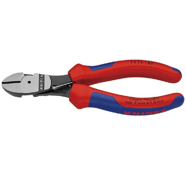 日本正規品 クニペックス バネ付強力型斜ニッパー (SB) (7412-160SB)(4003773065128) KNIPEX