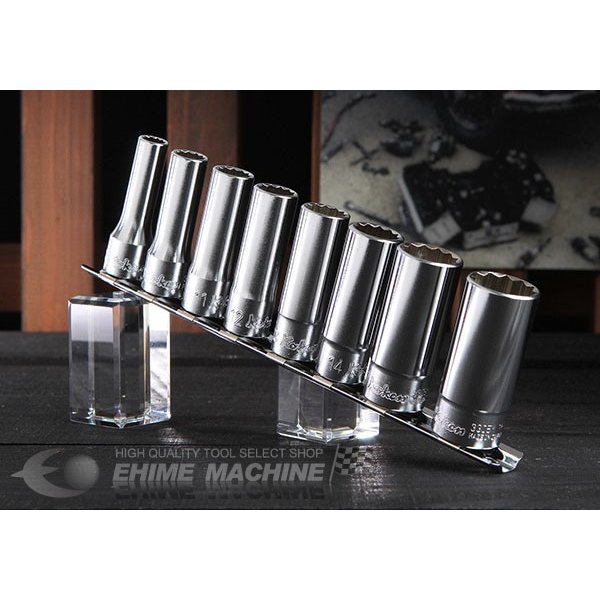 コーケン RS3305M/8 9.5sq. 8点 十二角ディープソケット レールセット Ko-ken 工具 山下工業研究所