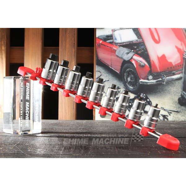 KTC 9.5sq.スタッビヘキサゴンビットソケットセット[9コ組] TBT3SS09H 工具 京都機械工具