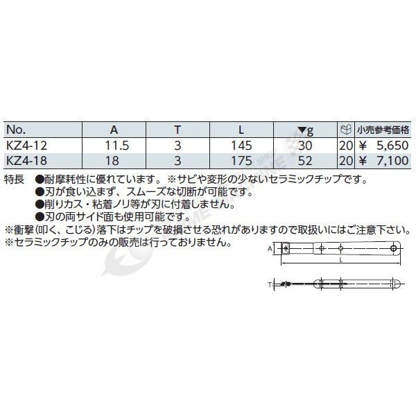 KTC セラミックスクレーパー KZ4-12 工具 京都機械工具 3