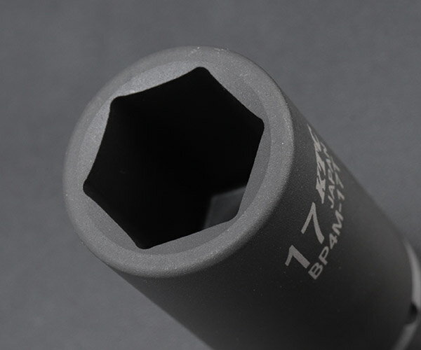 KTC BP4M-17T サイズ17mm 12.7sq.インパクトレンチ用薄肉セミディープソケット 工具 京都機械工具 3