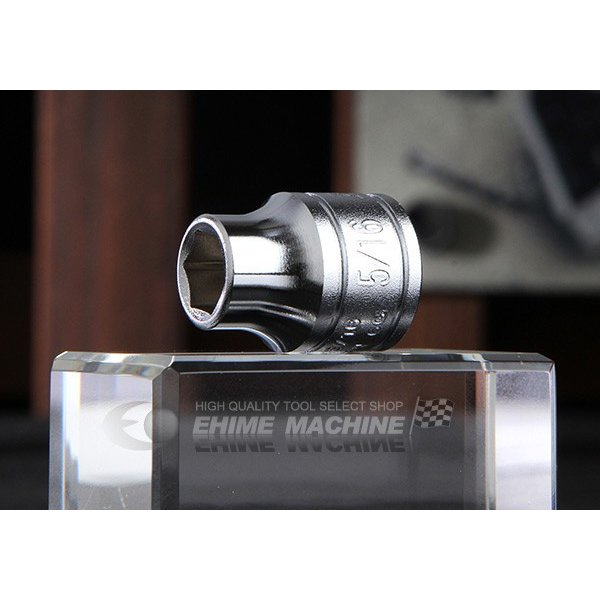 KTC ソケット 差込角9.5mm(9.5sq.)(3/8) サイズ5/16インチ 六角 (B3-5/16)(4989433130699) 京都機械工具