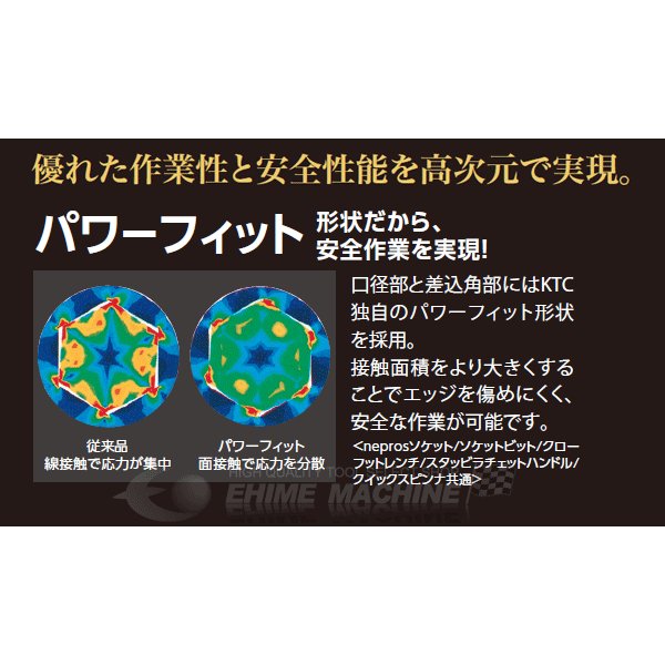 NEPROS NB3L-3/8W インチサイズ 9.5sq. 十二角ディープソケット ネプロス