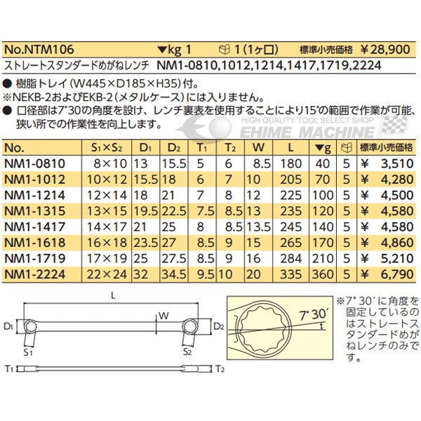 NEPROS NM1-1618 サイズ16x1...の紹介画像2