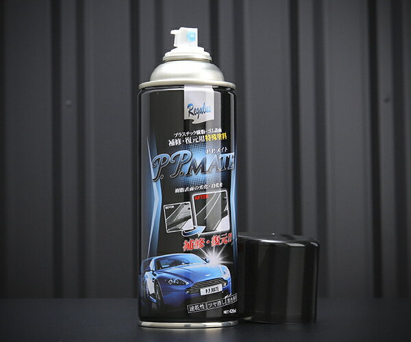 PPメイト PP-MATE プラスチック・ゴム専用黒色特殊塗料 速乾性 ツヤ消し 黒色専用 420ml 東洋化学商会