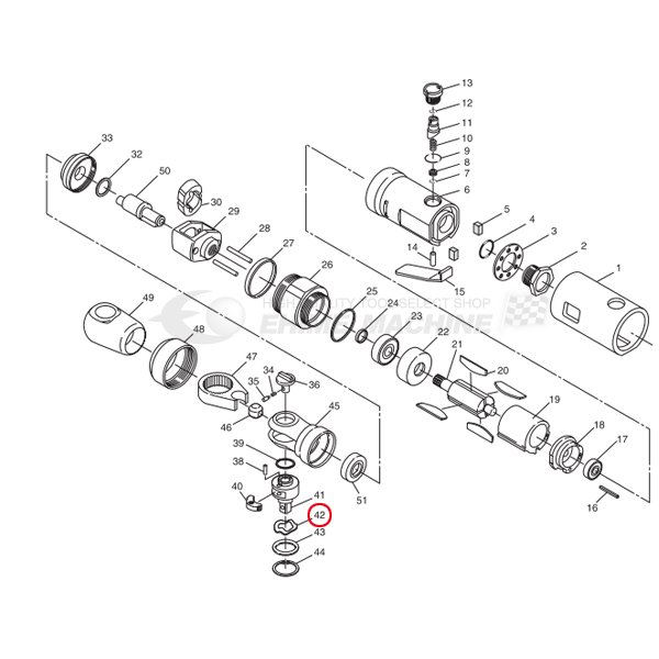 【ワケアリ品】SP AIR SP-7722A用パーツ ウェーブワッシャー SP-7722A-No.42