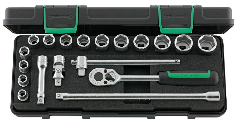 日本正規品 スタビレー (3/8SQ)ソケットレンチセット (456/14/5IKN)(4018754260737) STAHLWILLE