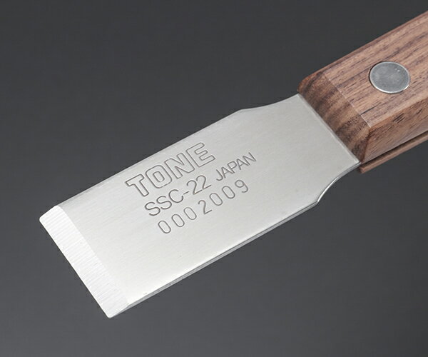 TONE ステンレススクレーパー 全長180mm 刃幅22mm (SSC-22)(4953488196412) トネ【ネコポス対応】