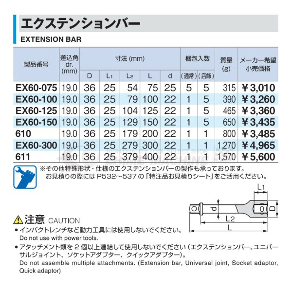 TONE �������ƥ󥷥��С� ������19.0mm ��Ĺ200mm (610)(4953488148909) �ȥ�