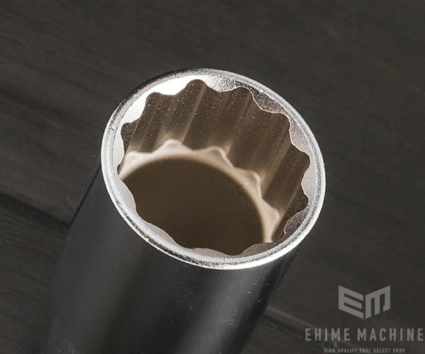TONE ディープソケット(12角) 対辺寸法24mm 全長64mm (3D-24L)(4953488156577) トネ