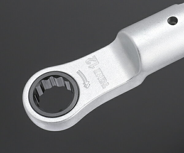 TONE トルクレンチ用交換ヘッド 差替式トルクレンチ用ラチェットめがねヘッド 全長67.3mm (12DRM-12)(4953488405095) トネ【ネコポス対応】 3
