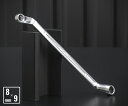 TONE 両口めがねレンチ(75°) 対辺寸法8×9mm (M75-0809)(4953488421866) トネ【ネコポス対応】