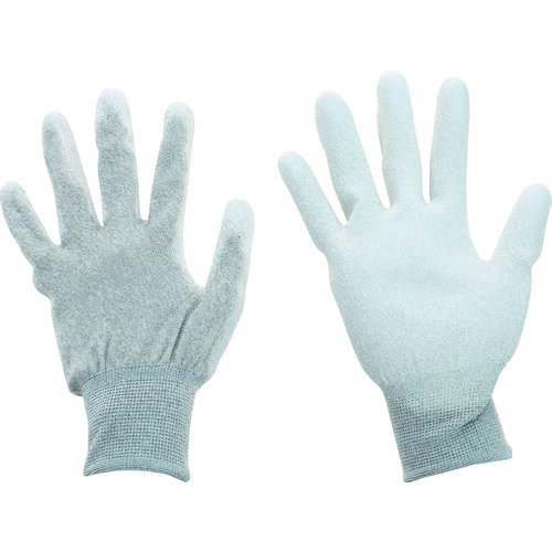 TRUSCO 銅繊維入ESD手袋 手のひらコートタイプ Lサイズ まとめ買い10双 ESD-GPCL-M10 トラスコ中山