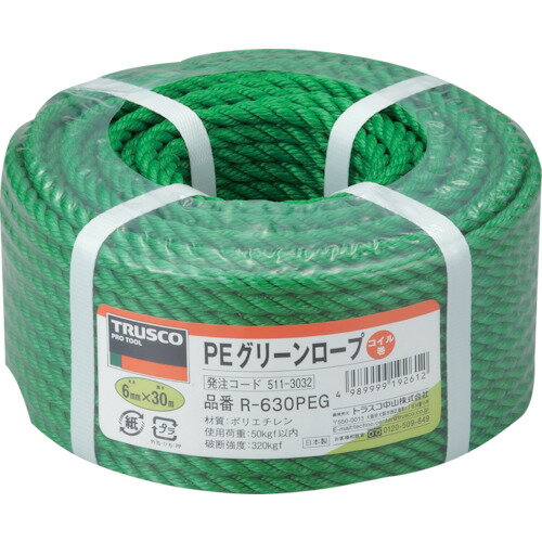 TRUSCO PE꡼ 3 6mmXĹ30m R630PEG ȥ饹滳