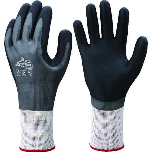 ショーワ 耐切創手袋 NO577 デュラコイル577 グレー Mサイズ NO577-M