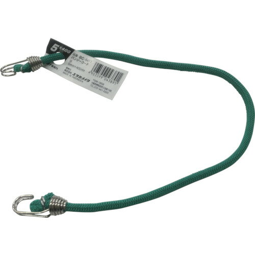 ユタカメイク ゴム バンジーコード 5mm×400mm 緑 BC-5411【ネコポス対応】