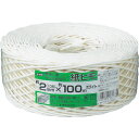 ユタカメイク 荷造リ紐 紙ヒモ ♯10(約2mm)×100 ホワイト M-155-1