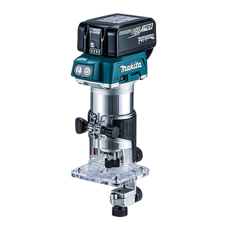 マキタ　18V　充電式トリマ　RT50DRG　6.0Ah Li-ion充電池(BL1860B)1個　USB端子付き充電器(DC18RF)　ケース【※沖縄県への注文受付・配送不可】