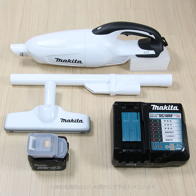 マキタ　14.4V　充電式（コードレス）クリーナ　CL140FDZW　6.0Ah Li-ion電池(BL1460B)1個　充電器(DC18RF)【※沖縄県への注文受付・配送不可】