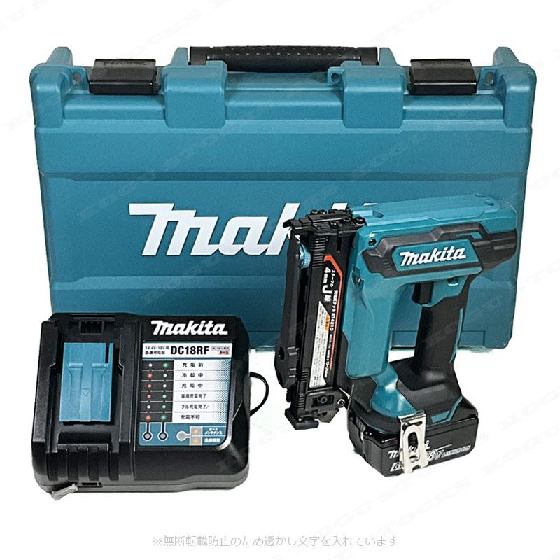 マキタ　18V　充電式タッカ（4mm・J線）ST421DRG　6.0Ah Li-ion電池(BL1860B)1個　...