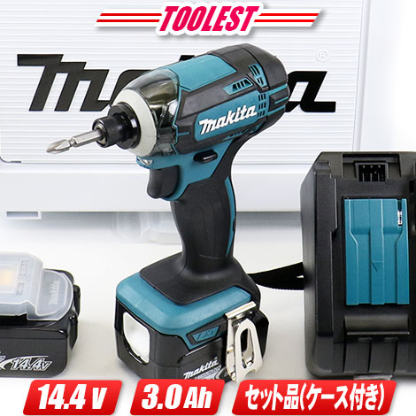 マキタ 14.4V 充電式インパクトドライバ（青）TD138DRFX 3.0Ah Li-ion充電池(BL1430B)2個 充電器(DC18RF) 新型ケース【沖縄県への注文受付 配送不可】