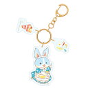 いつつごうさぎ アクリルキーホルダー ルナ(青) うさぎ かわいい いつつご キーホルダー アクリルキーホルダー アクキー グッズ