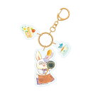 いつつごうさぎ アクリルキーホルダー ミル(紫) うさぎ かわいい いつつご キーホルダー アクリルキーホルダー アクキー グッズ