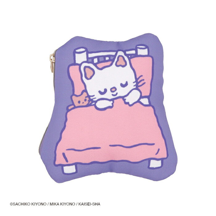 ehontomo×ノンタン クッションポーチ（おやすみなさい） ehontomo エホントモ ノンタン キヨノサチコ クッションポーチ ポーチ グッズのサムネイル