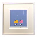【直筆サイン入り版画】 五味太郎 雨のコーヒーカップ サイン入り サイン 版画 絵画 絵 インテリア グッズ