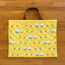 しろくまきょうだい おけいこバッグ 総柄 イエロー 絵本 グッズ serico シロクマ かわいい バッグ