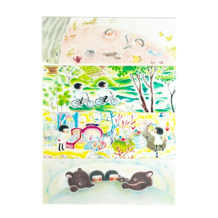 チリとチリリ クリアしおりセット 絵本 グッズ かわいい 栞 文房具 ステーショナリーのサムネイル