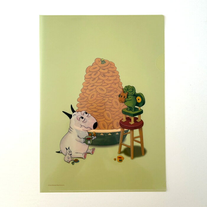 バムとケロ クリアファイル やまもりドーナツ 絵本 グッズ バムケロ 島田ゆか おじぎちゃん