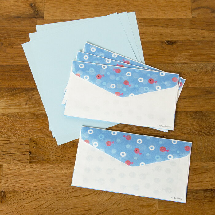 五味太郎 透かし和紙封筒 輪っか 五味 プチプラ まとめ買い 文具 ステーショナリー プチギフト グッズ