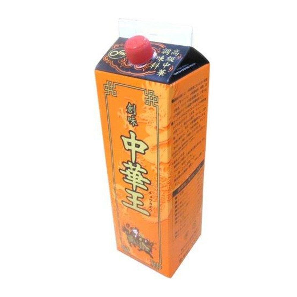 製品仕様 名称 創味 中華王 内容量 1.8L 賞味期限 商品パッケージに記載 保存方法 常温 原材料/商品内容 食塩、畜肉エキス、砂糖、動植物油脂、魚介エキス、野菜、香辛料、醤油、調味料(アミノ酸等)、増粘剤(加工デンプン、キサンタンガム)(原材料の一部に小麦を、かにを含む) 原産国名 日本 商品説明 中華料理に欠かせない清湯スープをベースに、中華調味料、油脂、香辛野菜、スパイス等を精選配合して造りあげた液体タイプの高級中華調味料です。【用途】八宝菜・チャーハン・中華スープ・鶏の唐揚げ・かに玉・天津飯・ラーメンスープ・餃子等あらゆる中華料理の味付けにご利用頂けます。 製造者 株式会社 創味食品（京都府京都市伏見区横大路芝生24-3）